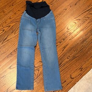 1822 Denim Better Butter Over the Bump Slim Straight Leg Maternity Jeans (Royce)